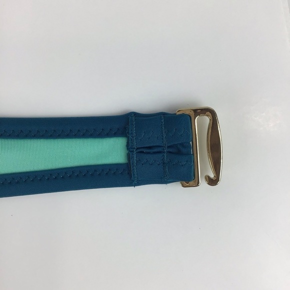 Shade & Shore Teal Net Bikini Top Light Lift | 36B - Picture 7 of 11